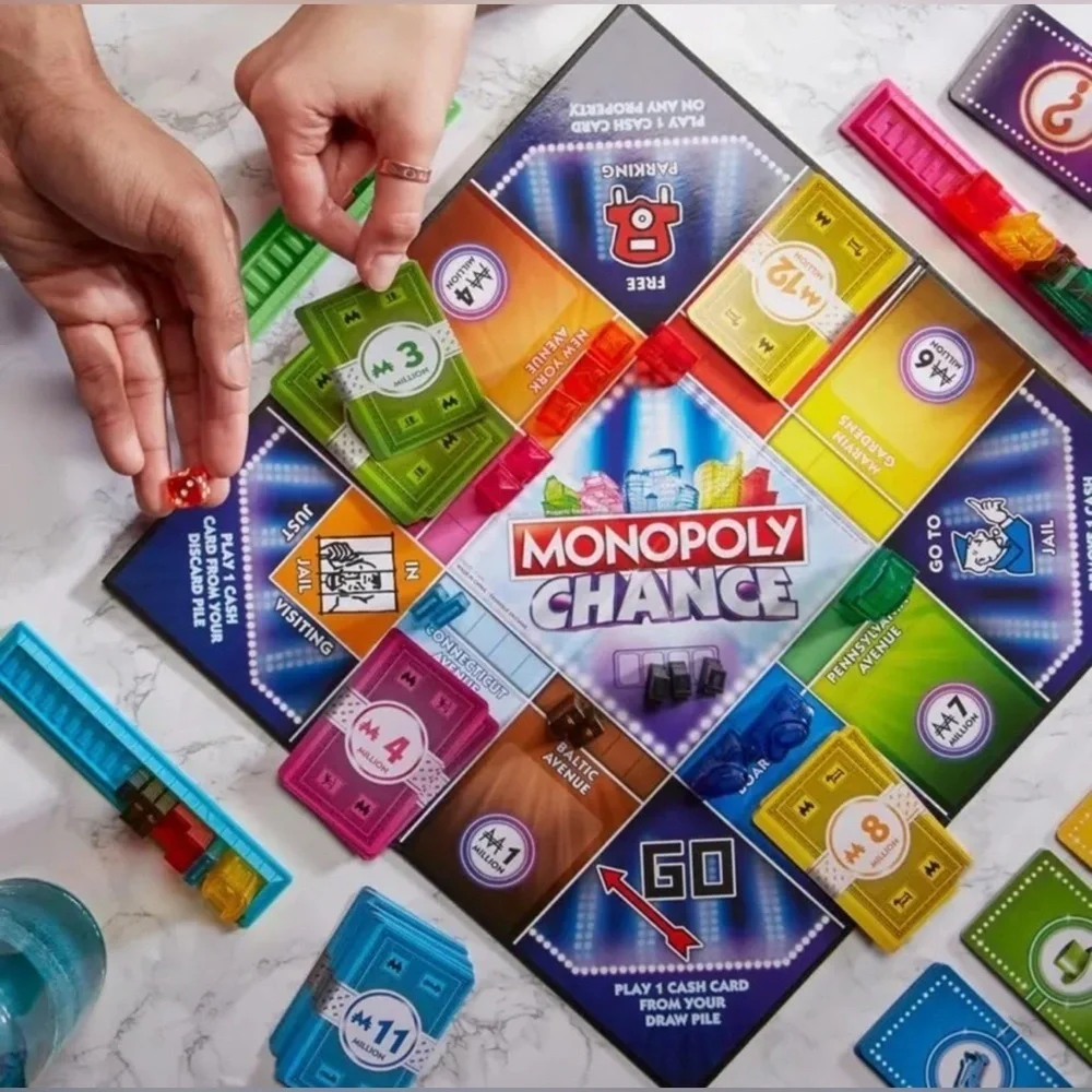 Monopoly Chance Board Game | Fast-Paced Property Trading Game| for 4 Players